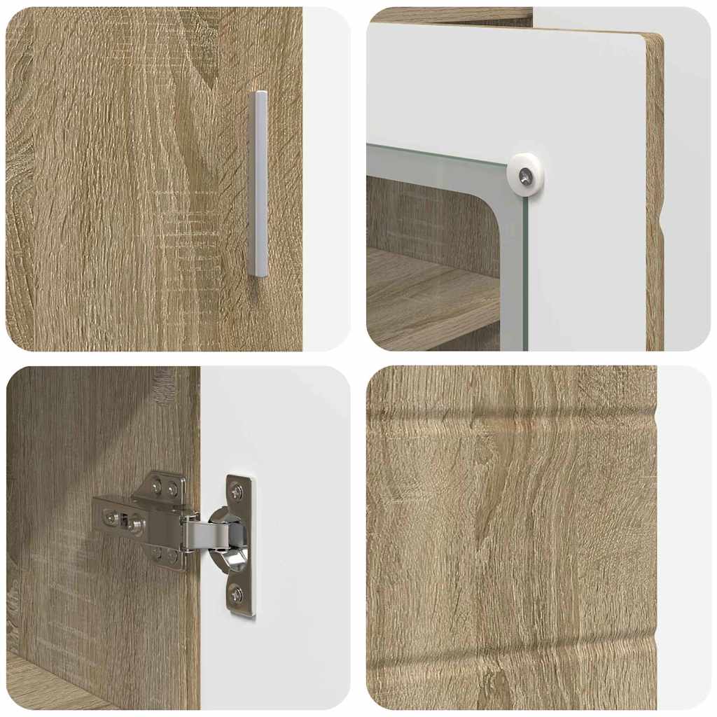 Buffet Chêne sonoma 55.5 x 29 x 100 cm Bois d'ingénierie - XIOS