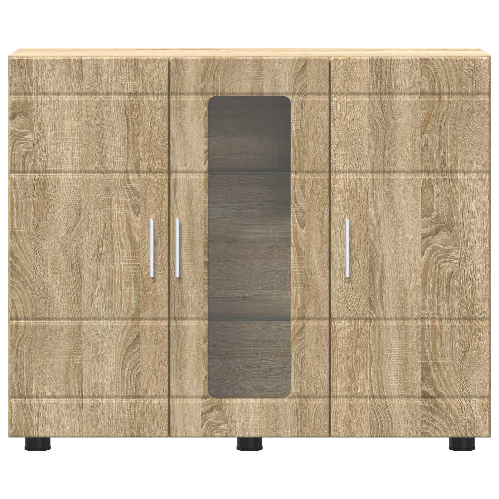 Cabinet en Bois avec stockage Chêne Sonoma 88,5 x 30,5 x 73 cm - XIOS