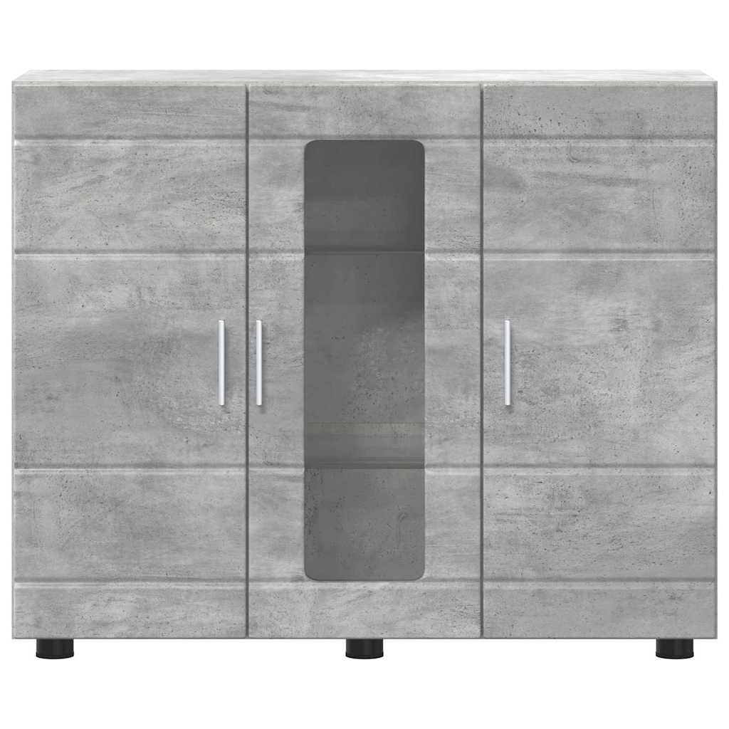 Buffet Gris béton 55.5 x 29 x 100 cm Bois d'ingénierie - XIOS