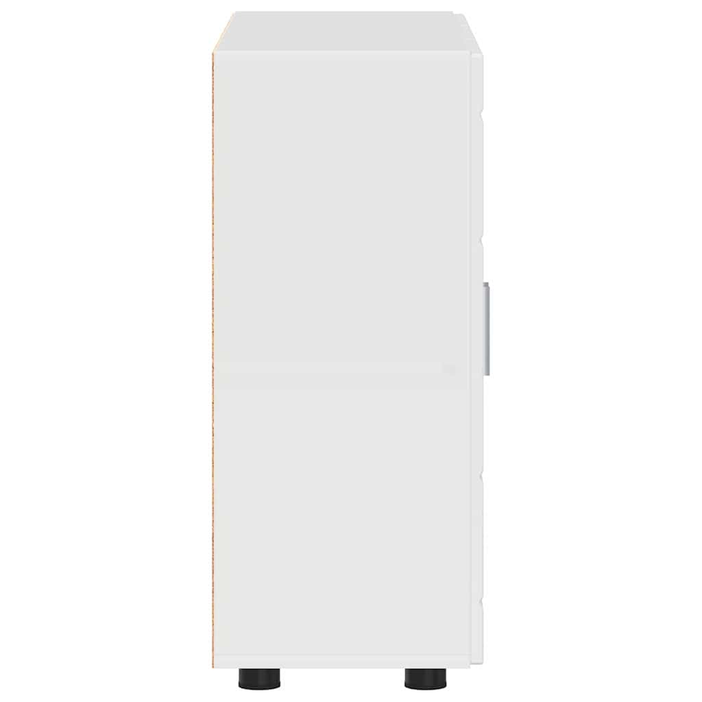 Buffet Blanc brillant 55.5 x 29 x 100 cm Bois d'ingénierie - XIOS