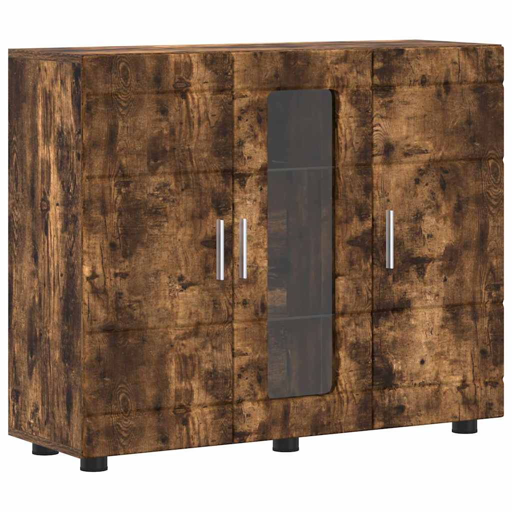 Cabinet en Bois avec stockage Chêne fumé 88,5 x 30,5 x 73 cm - XIOS