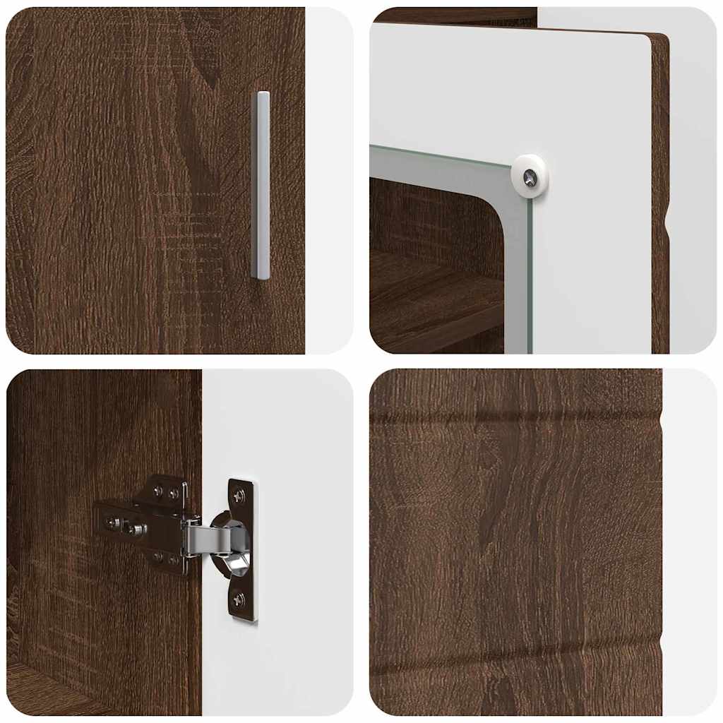 Buffet Chêne marron 55.5 x 29 x 100 cm Bois d'ingénierie - XIOS