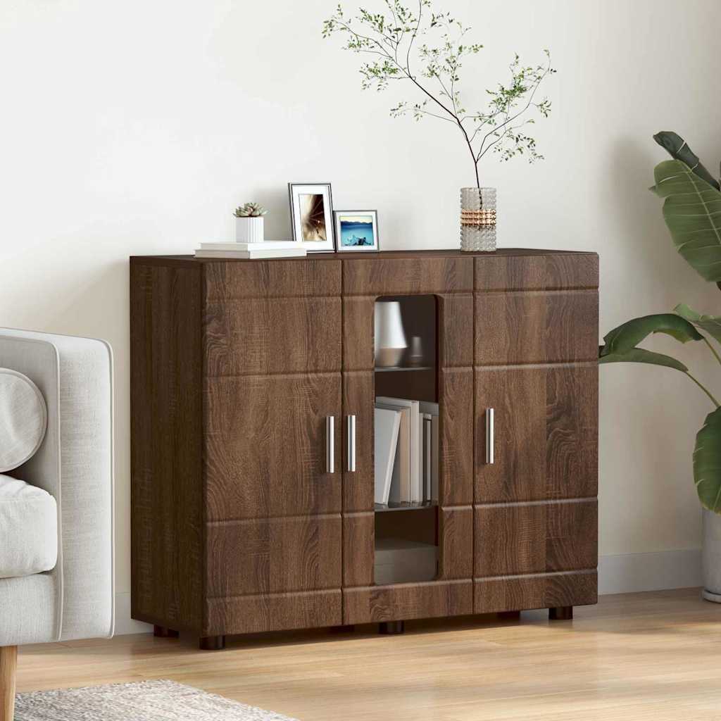 Buffet Chêne marron 55,5 x 29 x 100 cm Bois d'ingénierie - XIOS
