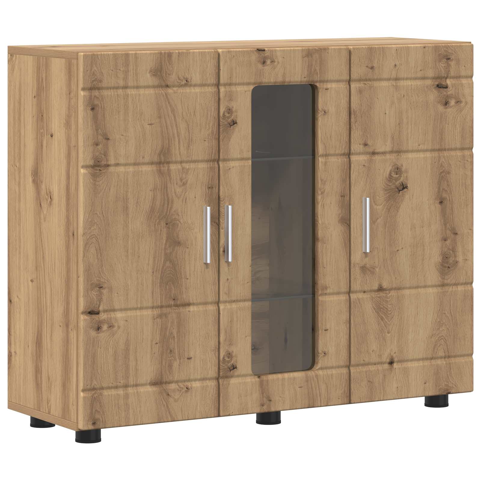 Cabinet en Bois Chêne artisanal 88,5 x 30,5 x 73 cm - XIOS