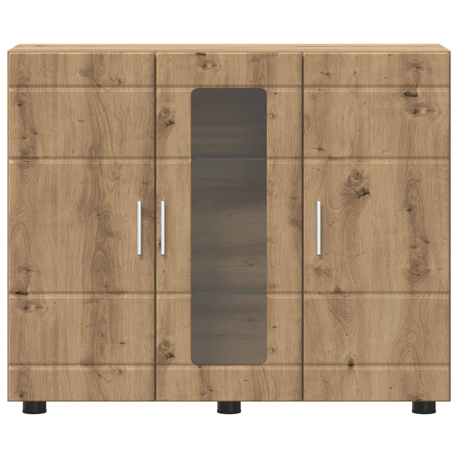 Cabinet en Bois Chêne artisanal 88,5 x 30,5 x 73 cm - XIOS
