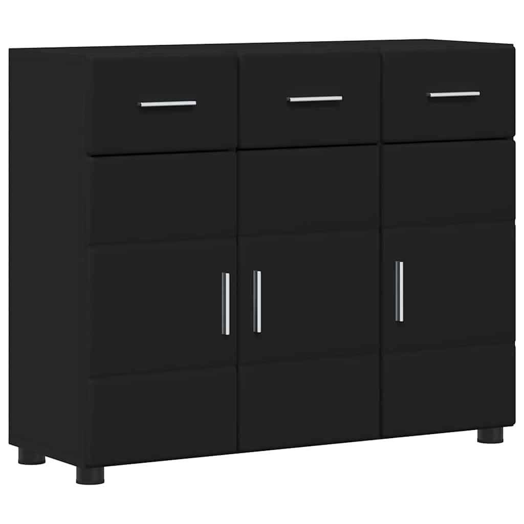 Buffet FLORIN Noir 88,5 x 30,5 x 73 cm Bois d'ingénierie - XIOS