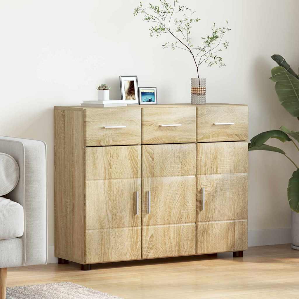 Buffet Chêne Sonoma 88,5 x 30,5 x 73 cm Bois d'ingénierie - XIOS