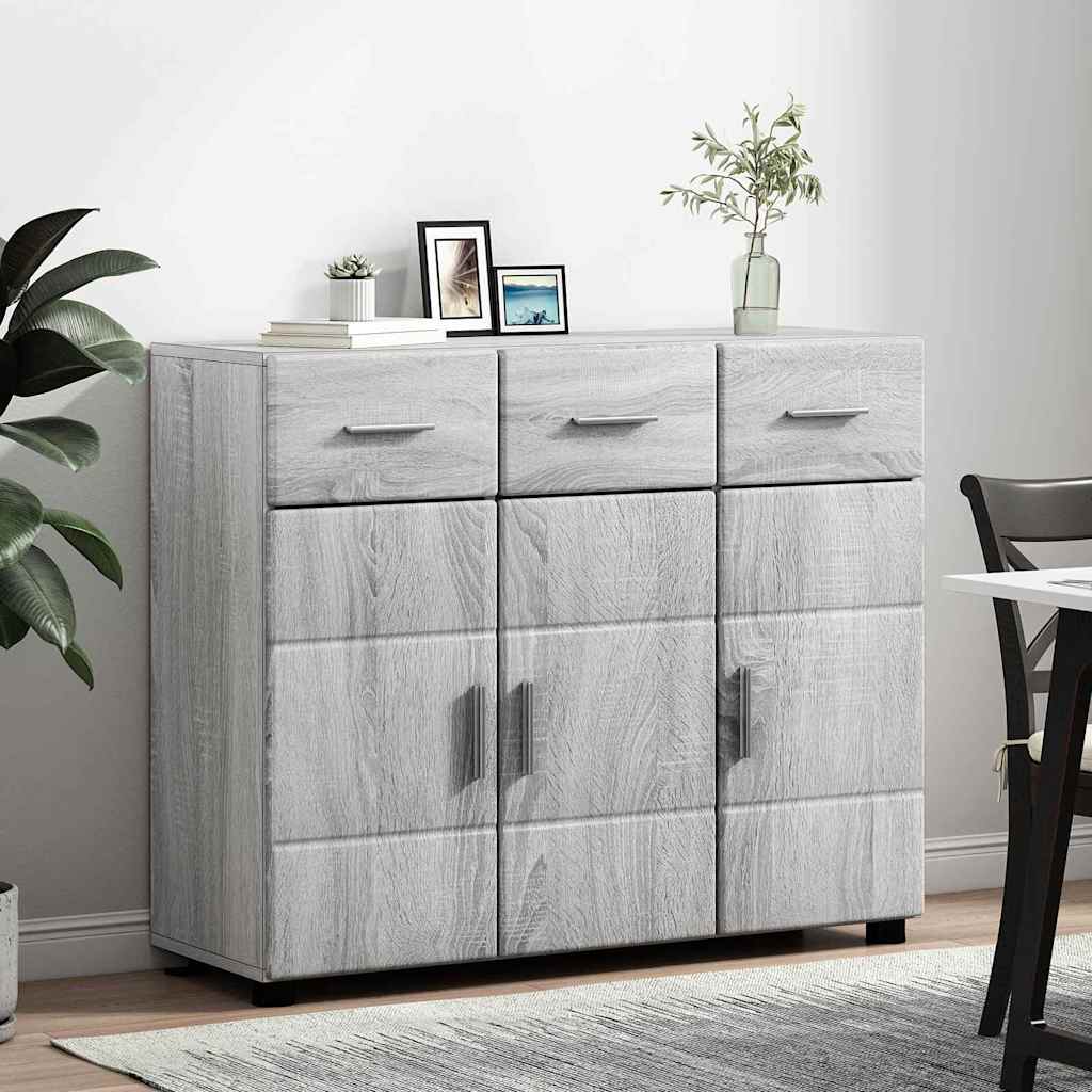 Buffet Gris Sonoma 88,5 x 30,5 x 73 cm Bois d'ingénierie - XIOS