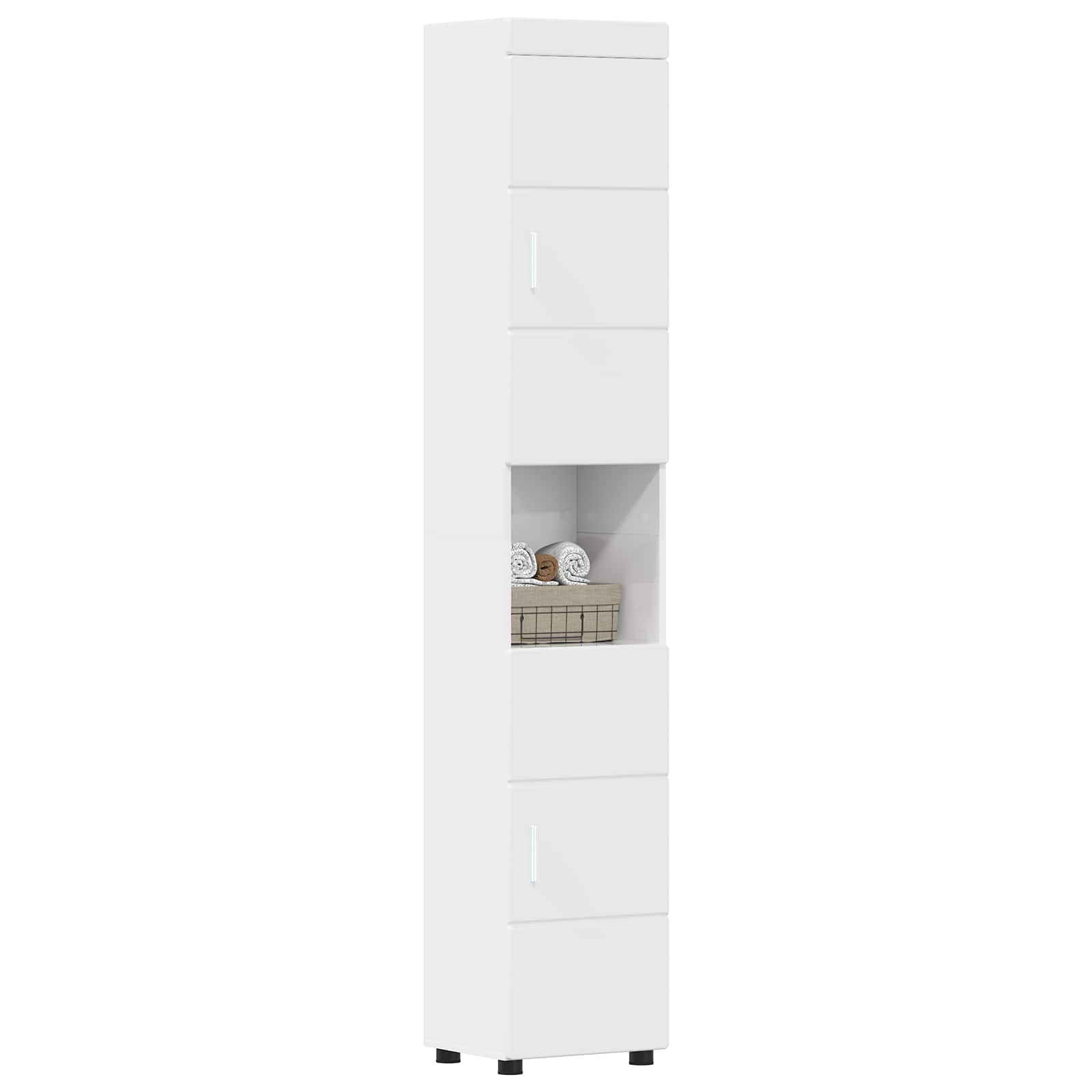 Ensemble d'armoire de salle de bain TULUM Blanc brillant - XIOS