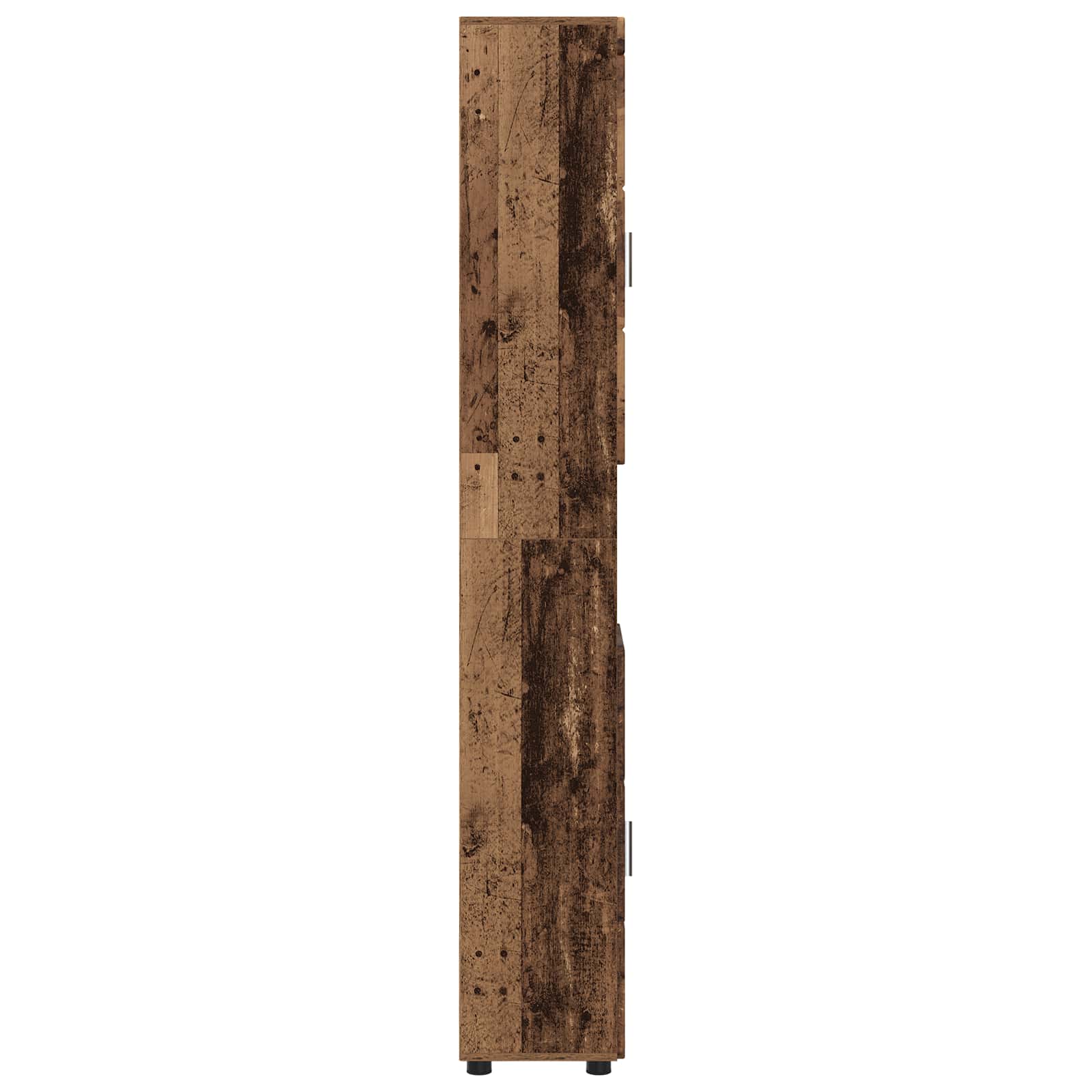 Ensemble d'armoire de salle de bain TULUM Bois ancien - XIOS
