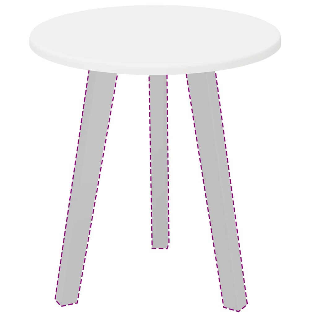 Plateau de table Blanc 40 x 40 x 1.5 cm Bois d'ingénierie - XIOS