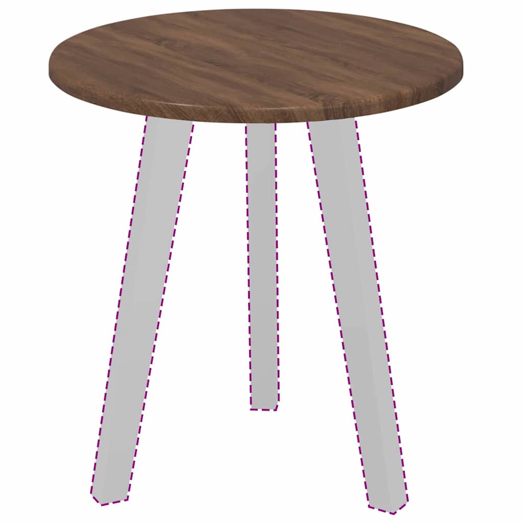 Plateau de table Chêne marron 40 x 40 x 1.5 cm - XIOS