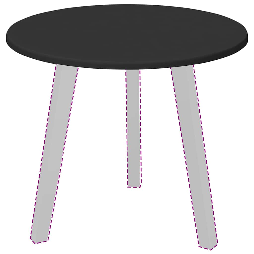 Plateau de table Noir 50 x 50 x 1,5 cm Bois d'ingénierie - XIOS