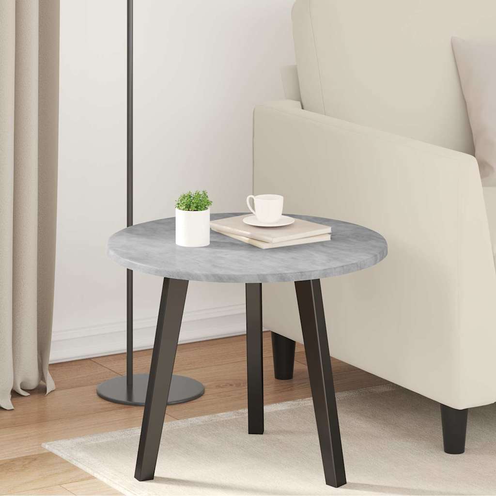 Plateau de table Gris béton 50 x 50 x 1.5 cm Bois d'ingénierie - XIOS