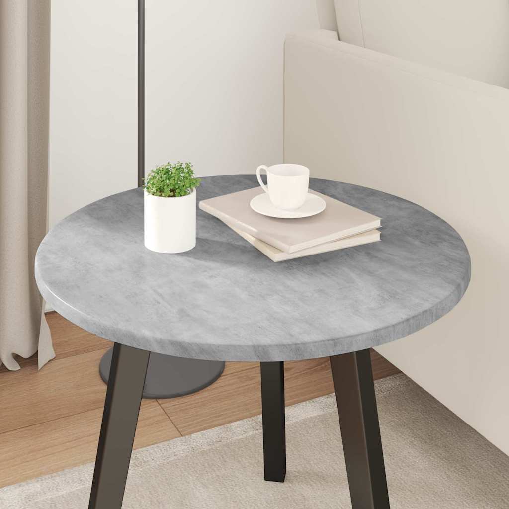 Plateau de table Gris béton 50 x 50 x 1.5 cm Bois d'ingénierie - XIOS