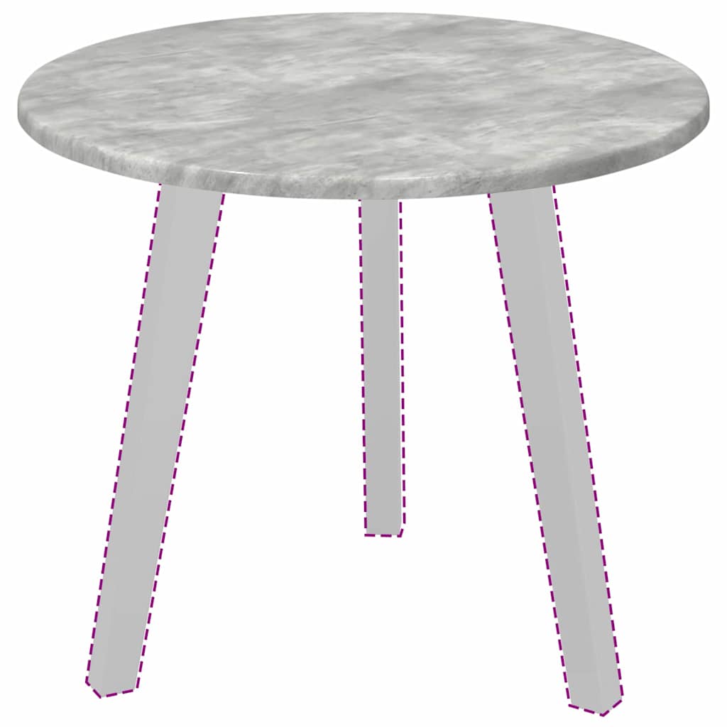Plateau de table Gris béton 50 x 50 x 1.5 cm Bois d'ingénierie - XIOS