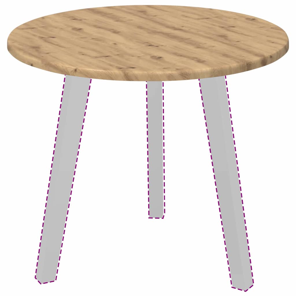 Plateau de table chêne artisanal 50 x 50 x 1.5 cm - XIOS