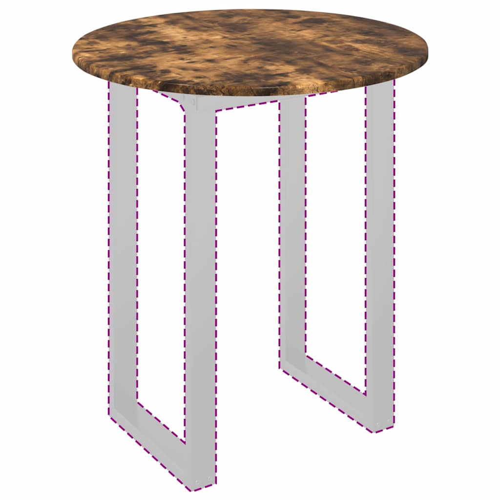 Plateau de table Chêne fumé 60 x 60 x 1.5 cm Bois d'ingénierie - XIOS