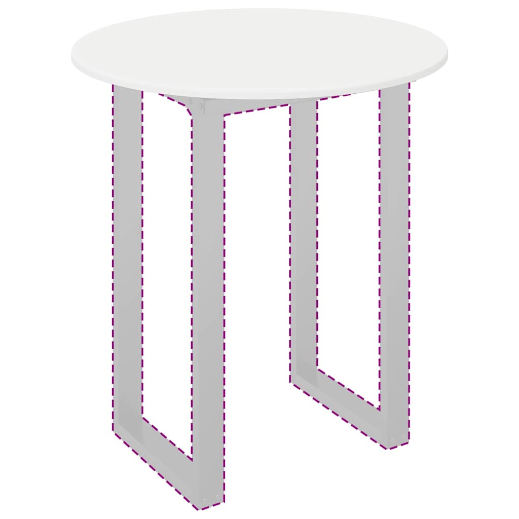 Plateau de table Blanc 70 x 70 x 1,5 cm Bois d'ingénierie - XIOS