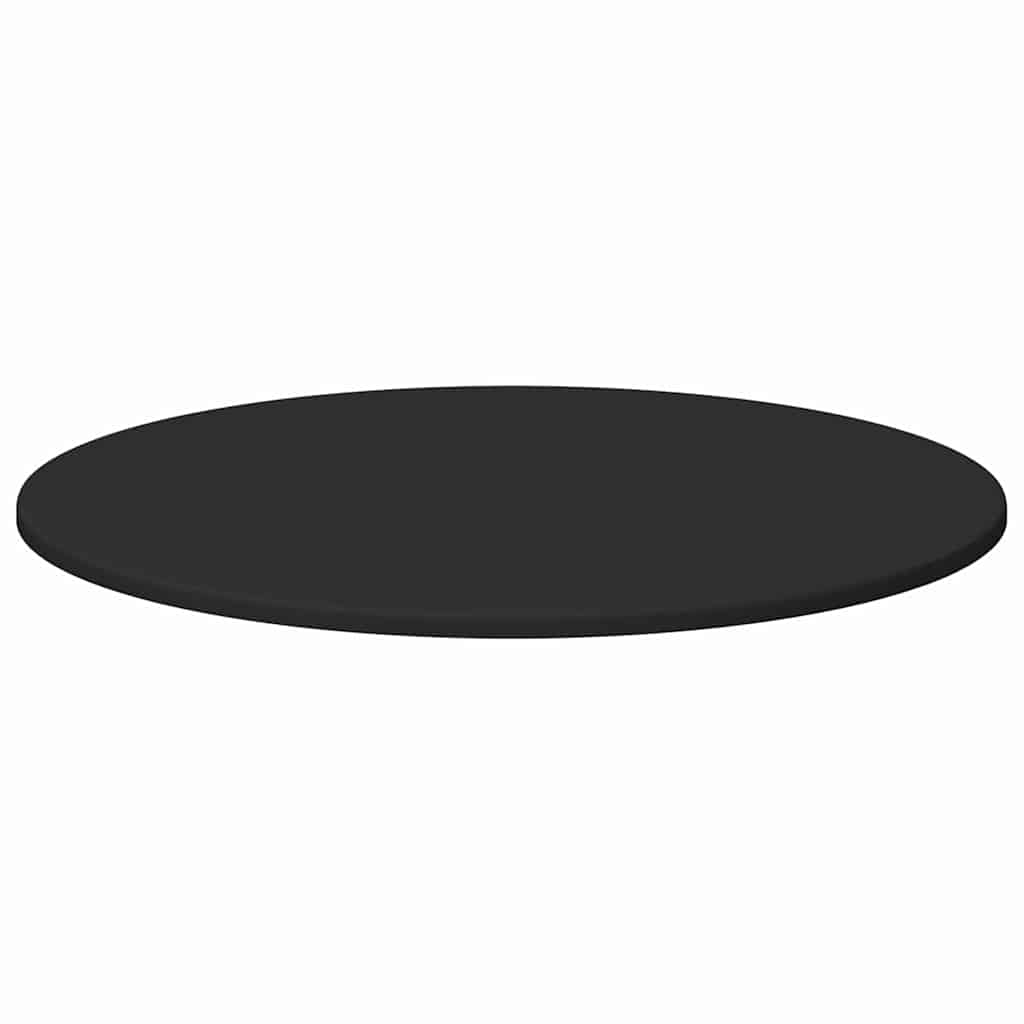 Plateau de table Noir Ø 70 x 1,5 cm Bois d'ingénierie - XIOS