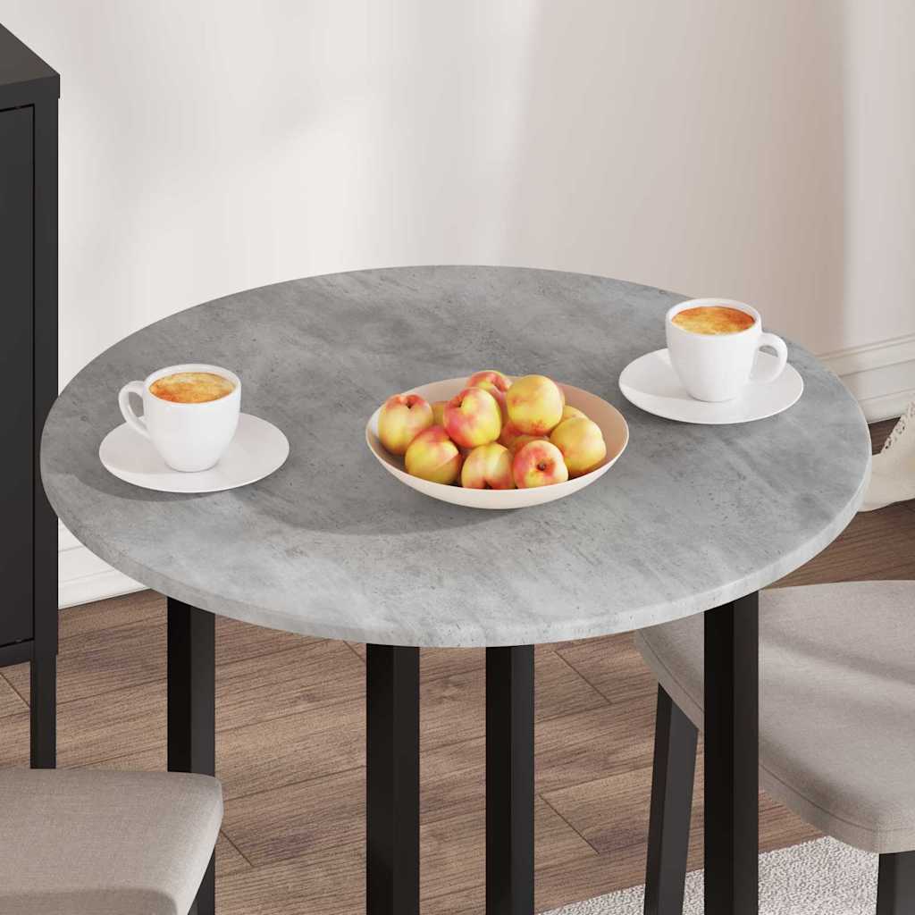 Plateau de table Gris béton 70 x 70 x 1.5 cm Bois d'ingénierie - XIOS