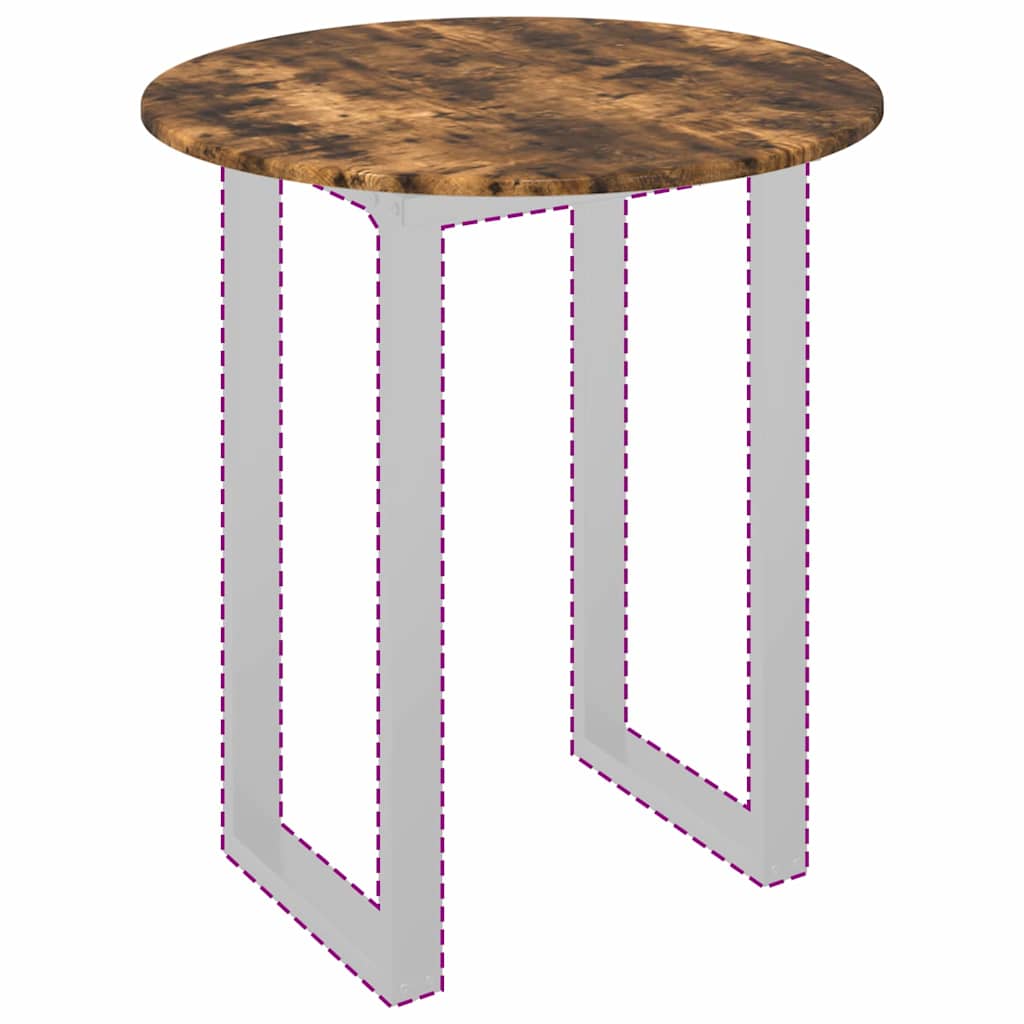 Plateau de table Chêne fumé 70 x 70 x 1.5 cm Bois d'ingénierie - XIOS