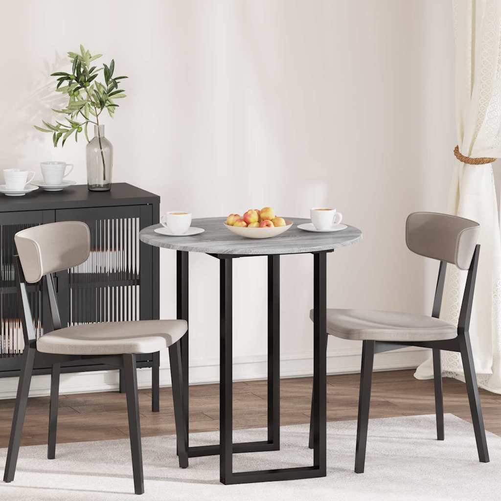 Plateau de table Sonoma gris 70 x 70 x 1,5 cm Bois d'ingénierie - XIOS