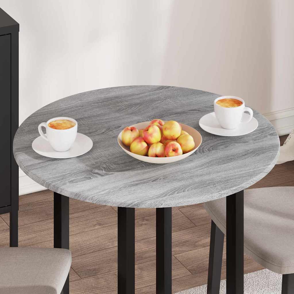 Plateau de table Sonoma gris 70 x 70 x 1.5 cm Bois d'ingénierie - XIOS
