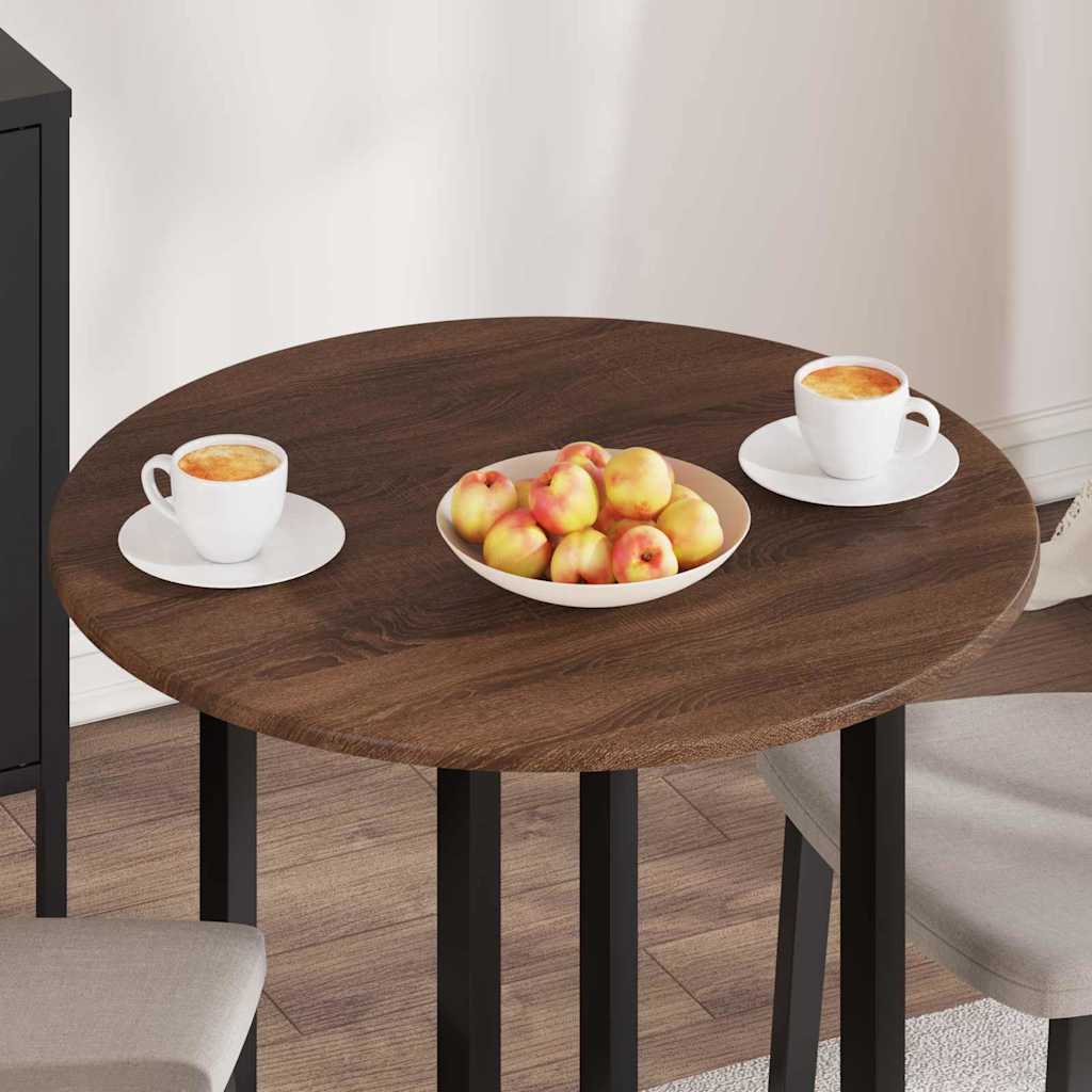 Plateau de table Chêne marron Ø 70 x 1,5 cm Bois d'ingénierie - XIOS