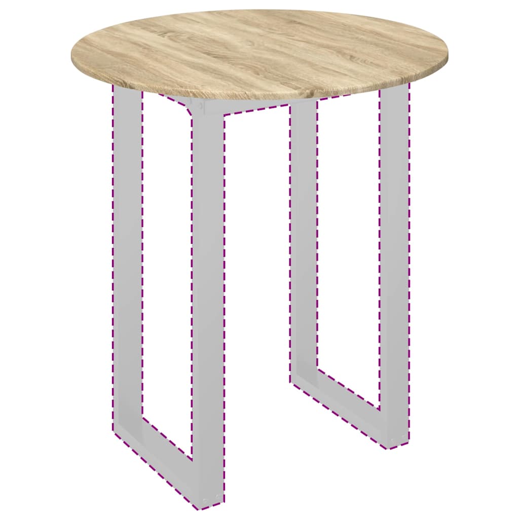 Plateau de table Chêne sonoma 80 x 80 x 1,5 cm - XIOS