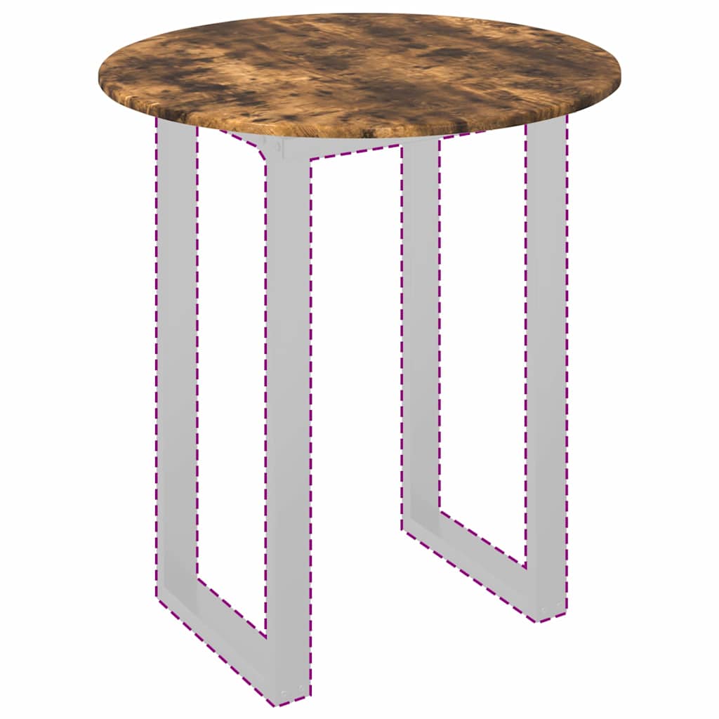 Plateau de table Chêne fumé 80 x 80 x 1.5 cm Bois d'ingénierie - XIOS