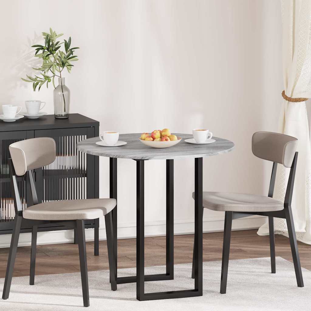 Plateau de table Sonoma gris 80 x 80 x 1,5 cm Bois d'ingénierie - XIOS
