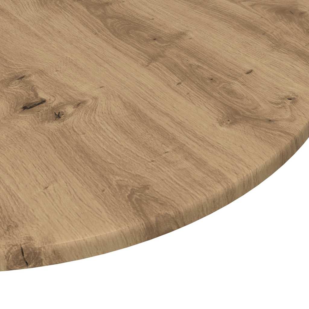 Plateau de table chêne artisanal Ø 80 x 1,5 cm - XIOS