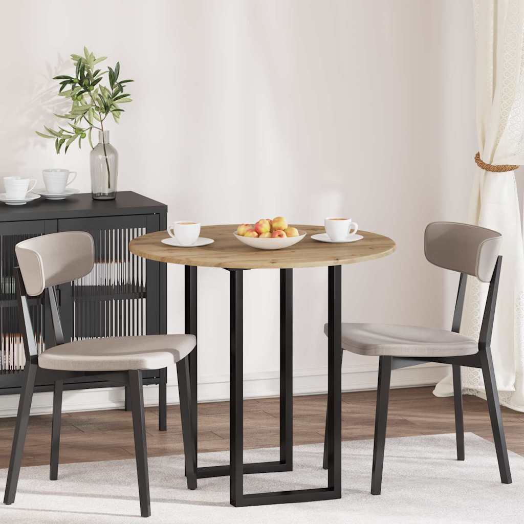 Plateau de table chêne artisanal Ø 80 x 1,5 cm - XIOS