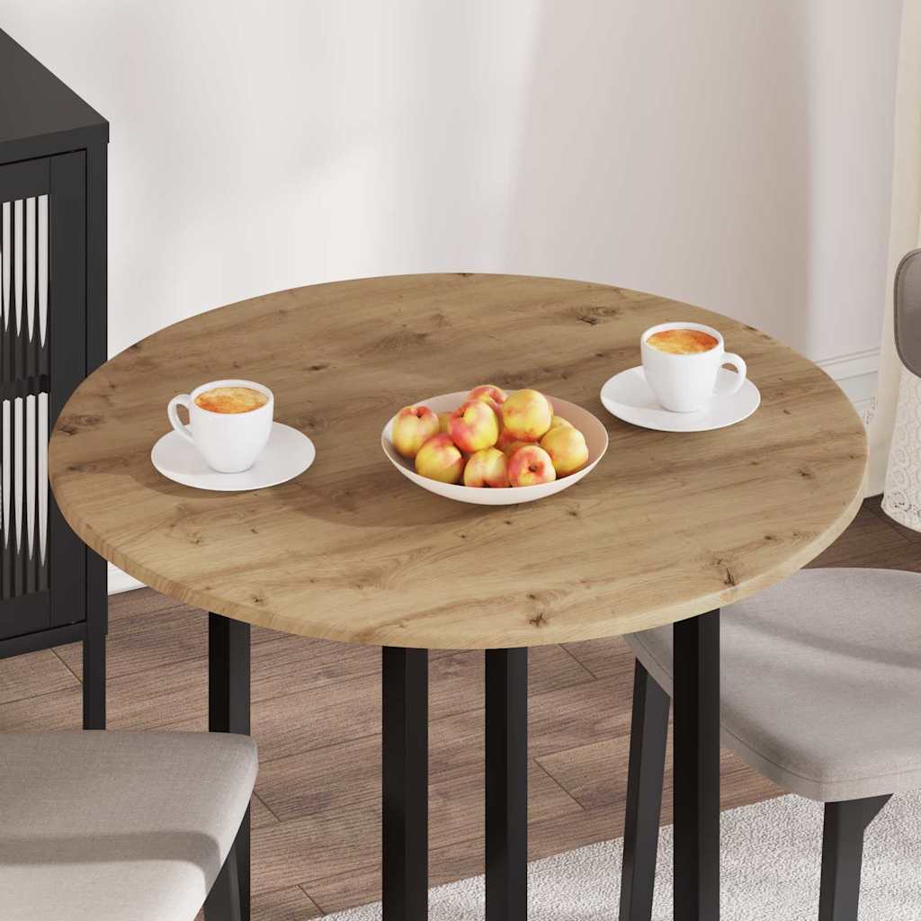 Plateau de table chêne artisanal Ø 80 x 1,5 cm - XIOS