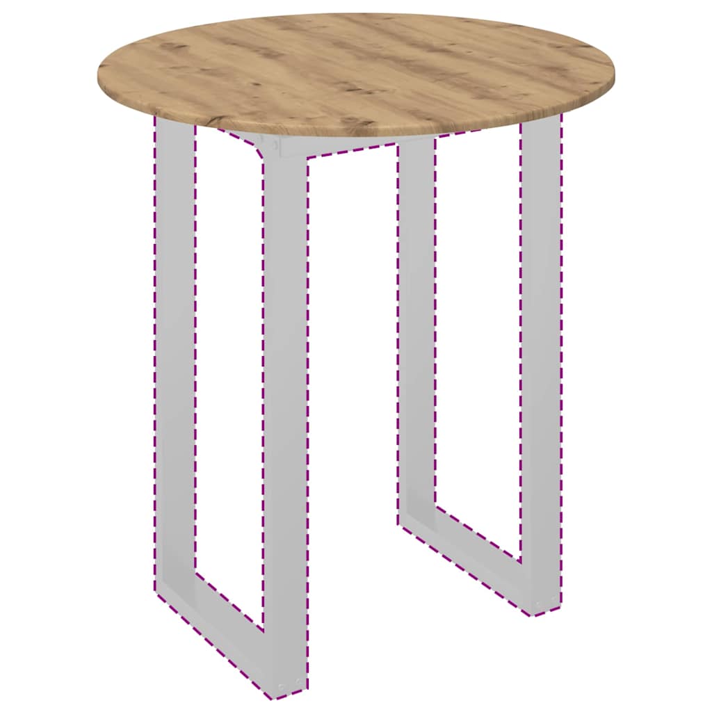 Plateau de table chêne artisanal Ø 80 x 1,5 cm - XIOS