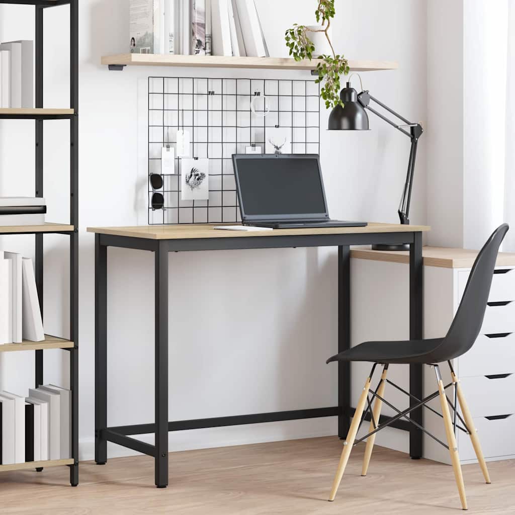 table Chêne Sonoma 80 x 50 x 76,5 cm Bois d'ingénierie et acier - XIOS