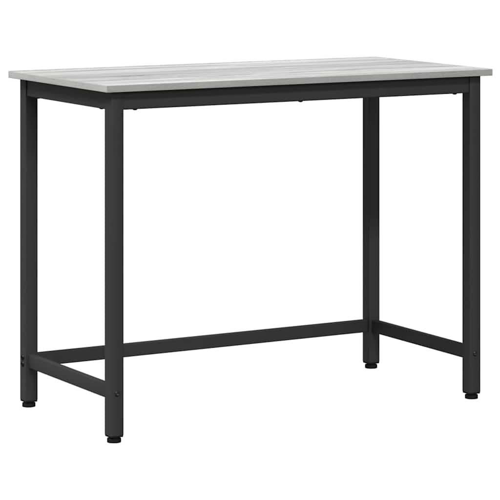 table Gris Sonoma 80 x 50 x 76,5 cm Bois d'ingénierie et acier - XIOS