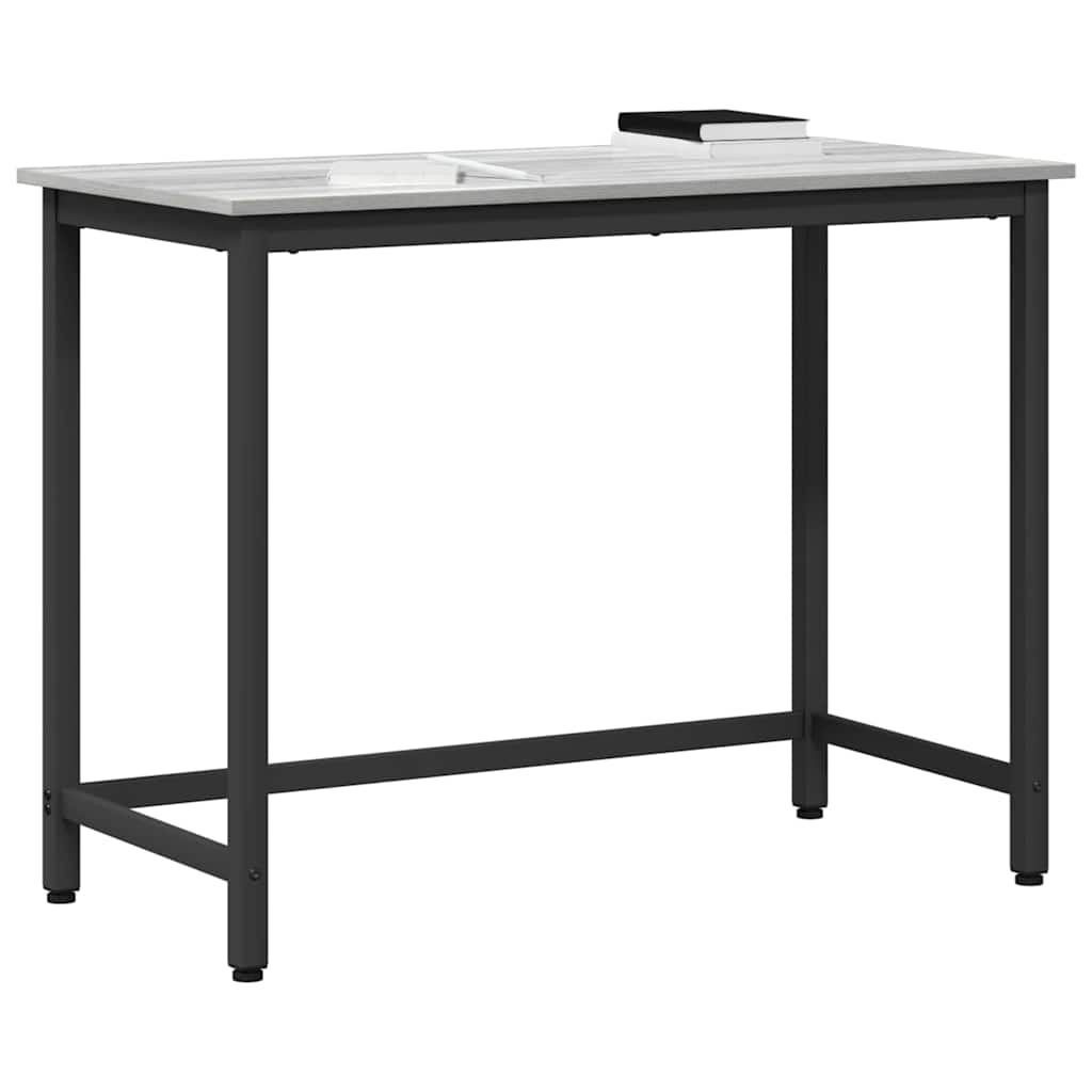 table Gris Sonoma 80 x 50 x 76,5 cm Bois d'ingénierie et acier - XIOS