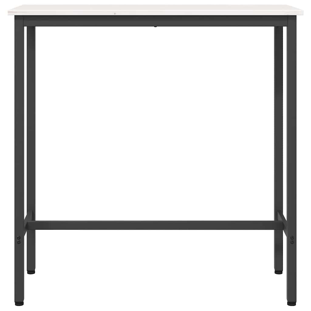 table Blanc 100 x 40 x 101 cm Bois d'ingénierie et acier - XIOS