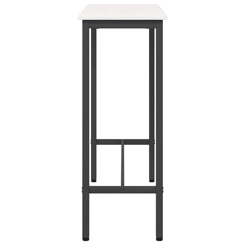 table Blanc 100 x 40 x 101 cm Bois d'ingénierie et acier - XIOS