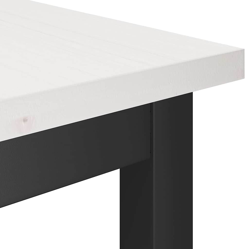 Banc de salle à manger 2 pcs Blanc 100 x 32,5 x 49 cm - XIOS