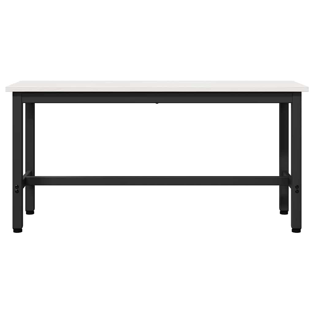 Banc de salle à manger 2 pcs Blanc 100 x 32,5 x 49 cm - XIOS