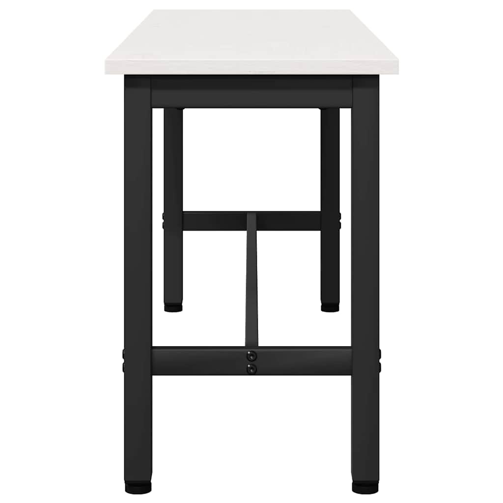 Banc de salle à manger 2 pcs Blanc 100 x 32,5 x 49 cm - XIOS