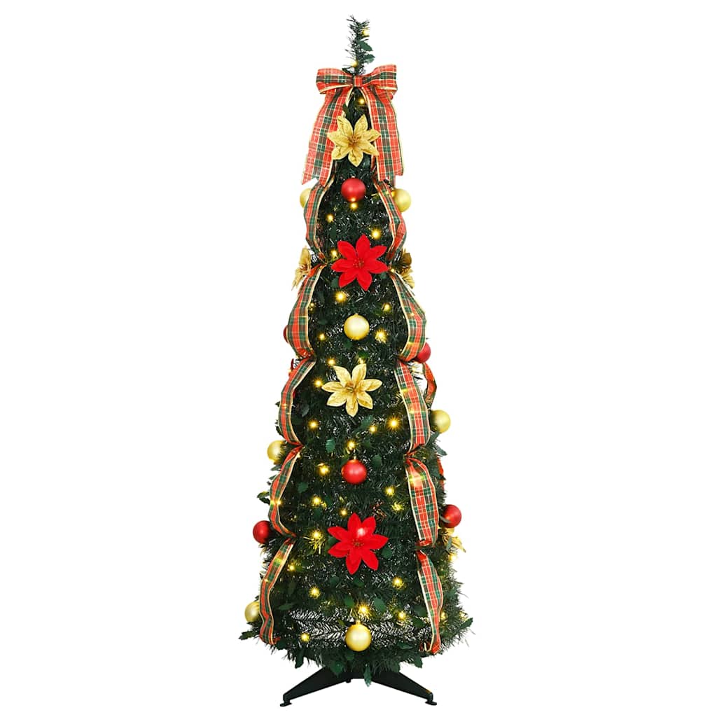 Sapin de Noël artificiel avec 100 LED Vert 150 cm PVC - XIOS