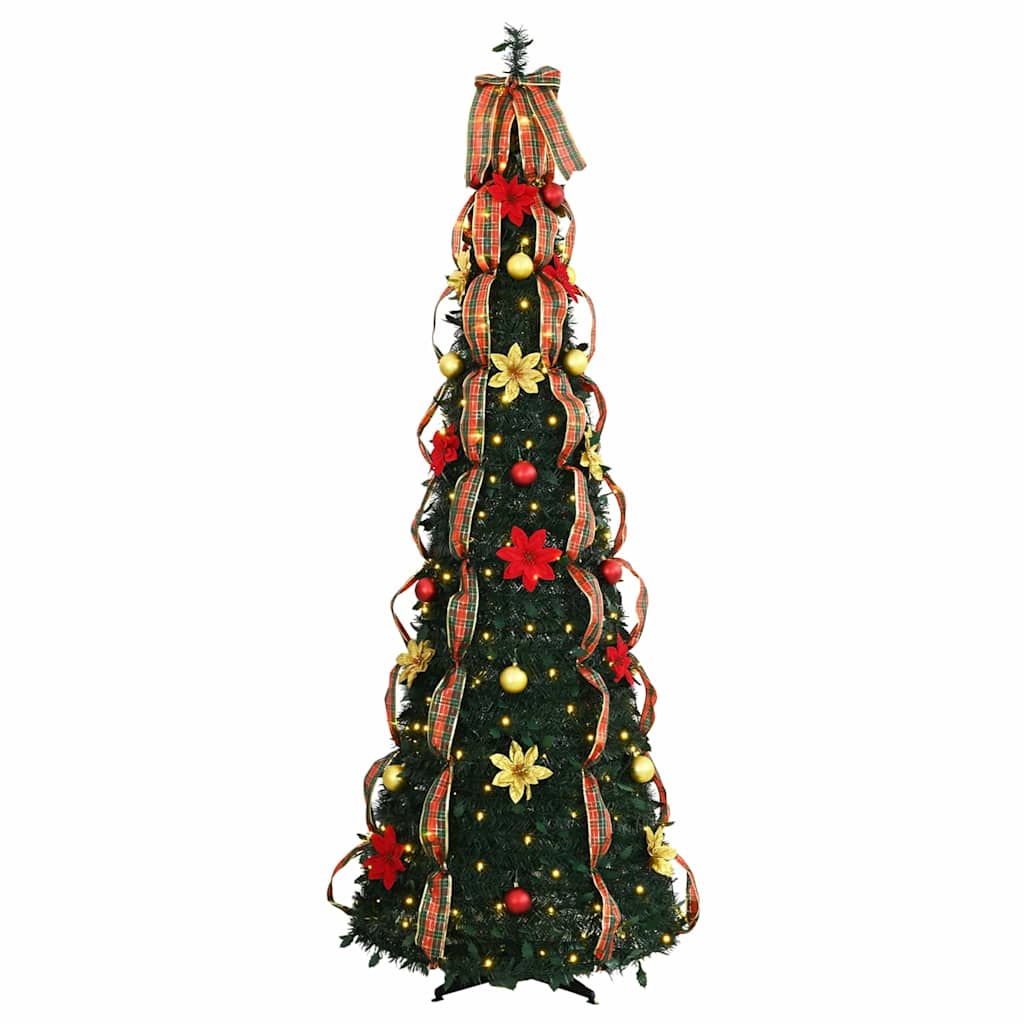 Sapin de Noël artificiel avec 150 LED Vert 180 cm PVC - XIOS