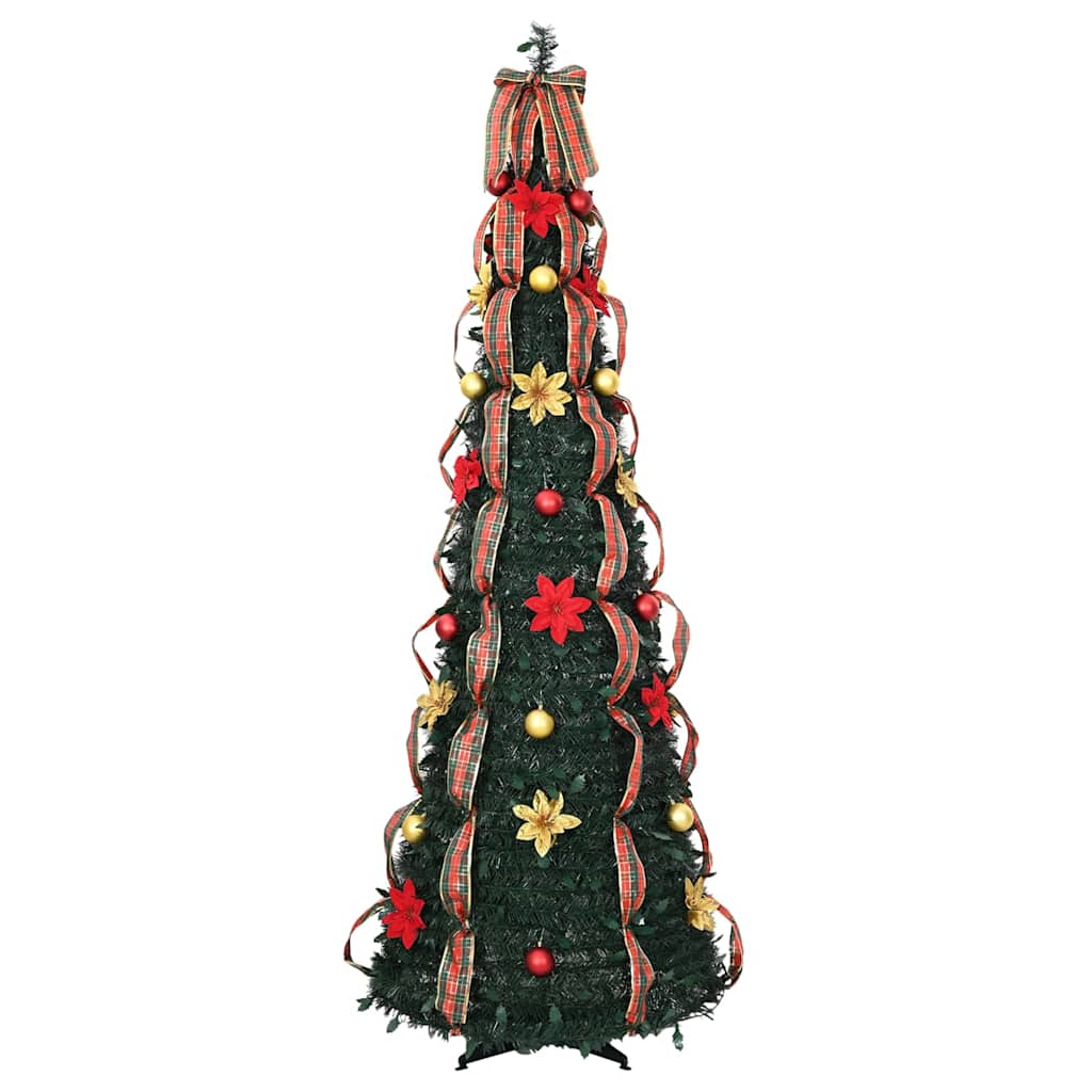 Sapin de Noël artificiel avec 150 LED Vert 180 cm PVC - XIOS