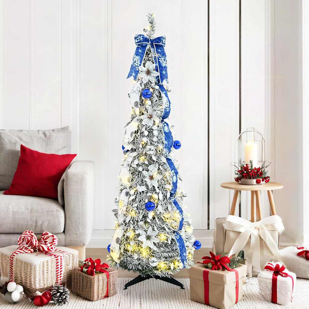 Sapin de Noël artificiel avec 100 LED Vert 150 cm PVC - XIOS