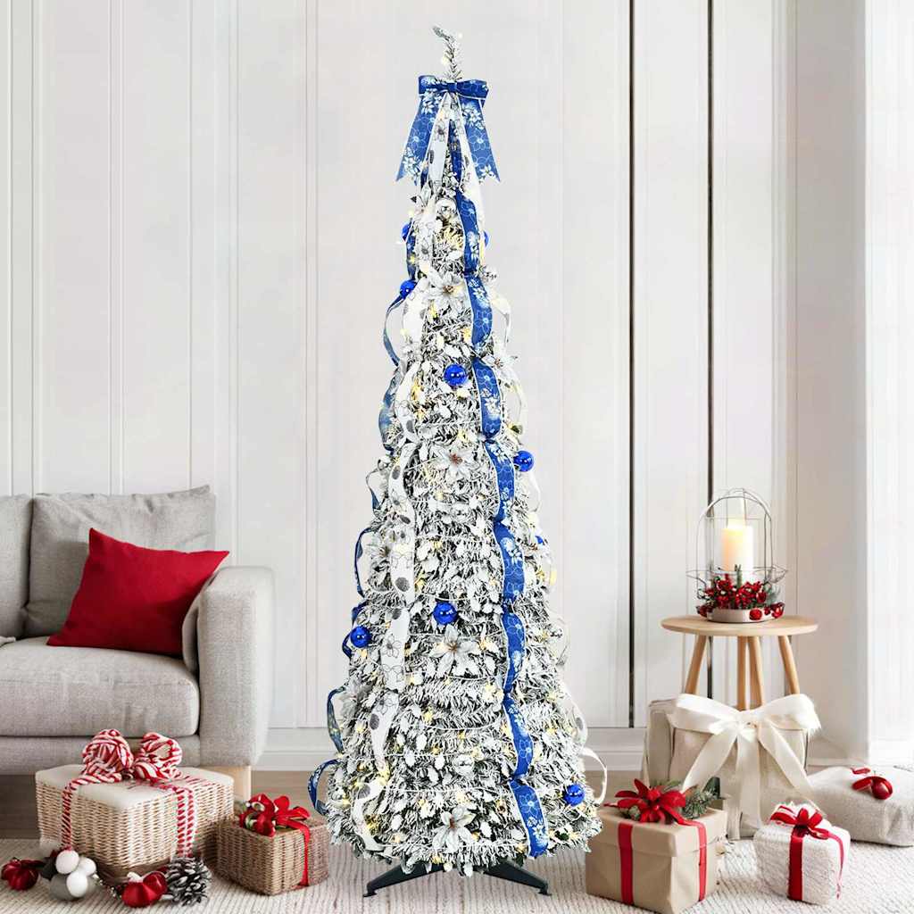 Sapin de Noël artificiel avec 200 LED Vert 210 cm PVC - XIOS