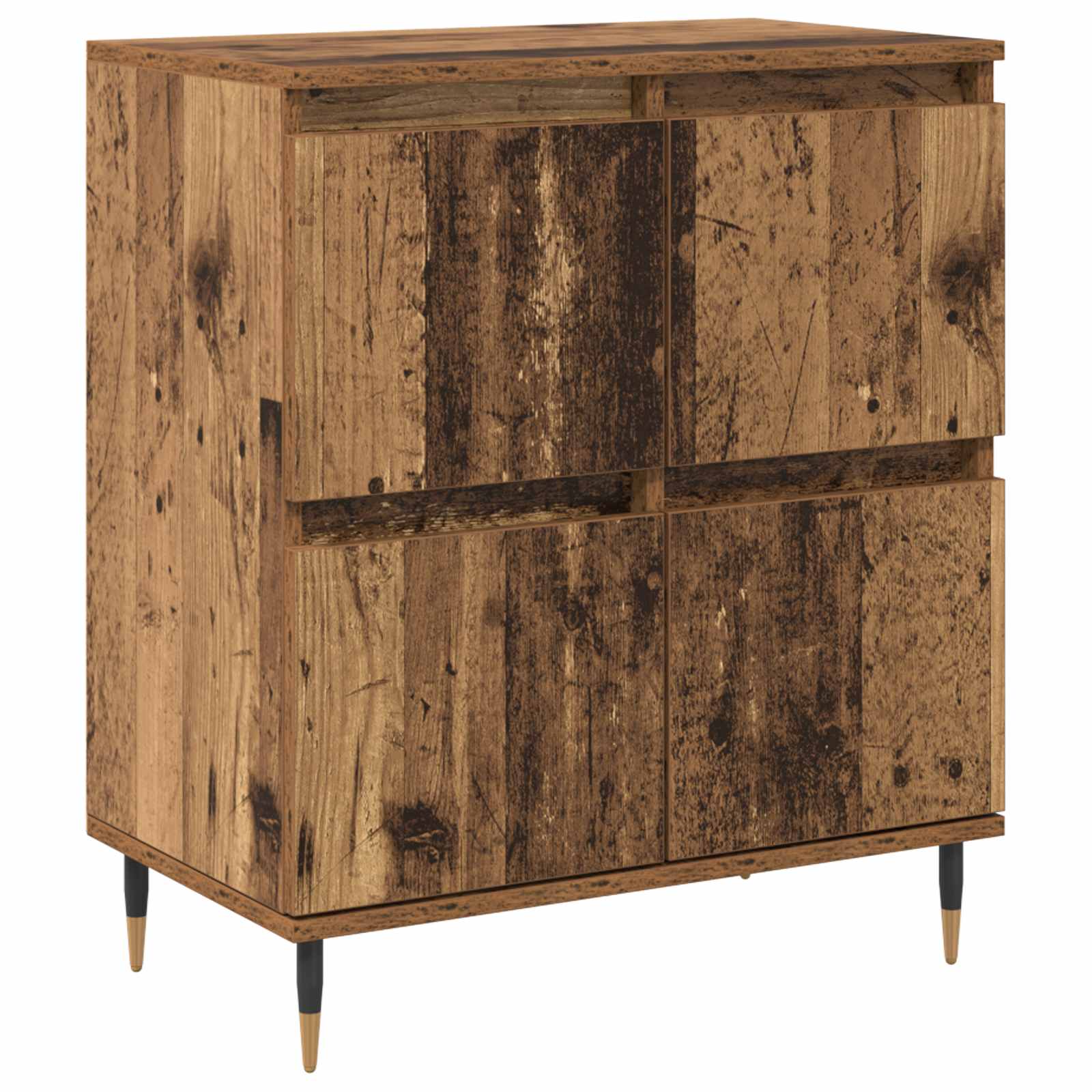 Armoire de rangement 3 pc Bois ancien 60 x 35 x 70 cm - XIOS